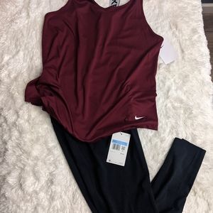 Women's Nike yoga luxe leggings with top